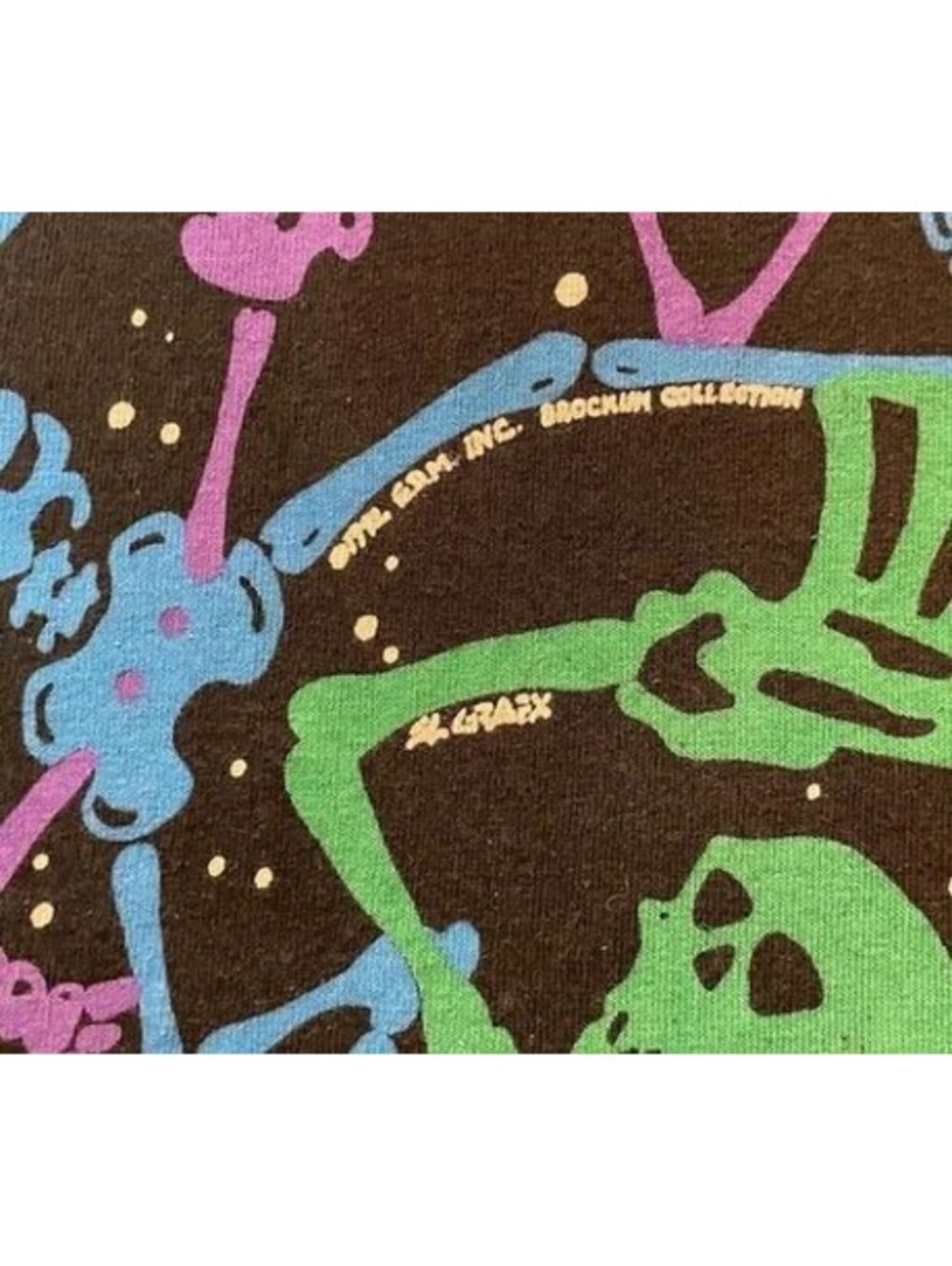 ORIGINAL Vintage 1990s Grateful Dead AOP T-shirt sz L Made in USA DEAD SPACES - Picture 3 of 7
